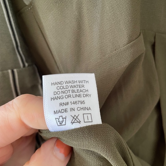 4SI3NNA Striped Green Jumpsuit with a Center Cutout - Picture 11 of 14